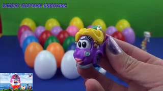50 Surprise eggs Unboxing Kinder Sorpresa egg Cars 2 Тачки Spongebob Disney Filly My Little Pony