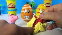 Peppa Pig Portugues - Ovos surpresa massinha play doh - Novas Historias da Familia Peppa Pig Brasil