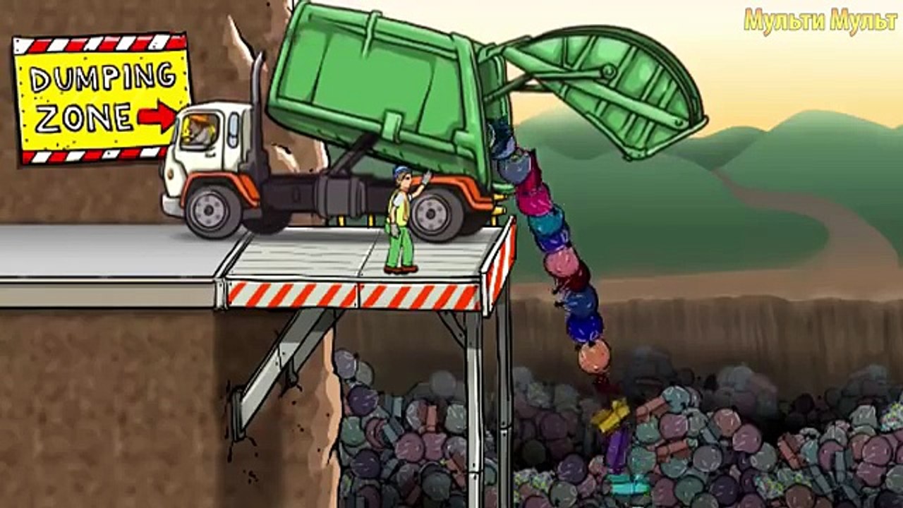 Garbage Truck Videos For Children: Kids The Garbage Truck - Trucks Cartoon for Kids - Cars Trucks