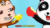 ♬Apples And Bananas  リンゴとバナナ くだもののうた  赤ちゃんが喜ぶ人気の英語童謡  子供の歌  アニメ  動画  BabyBus