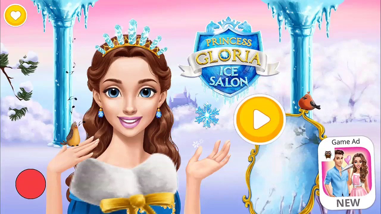 Princess Gloria Ice Salon - Makeover Care Hair color Makeup Learn colors | Fun Kids Games