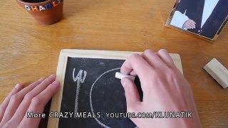 ASMR eating CHALK CRAYONS!! Kluna Tik dinner #36 - ASMR eat sounds no talking