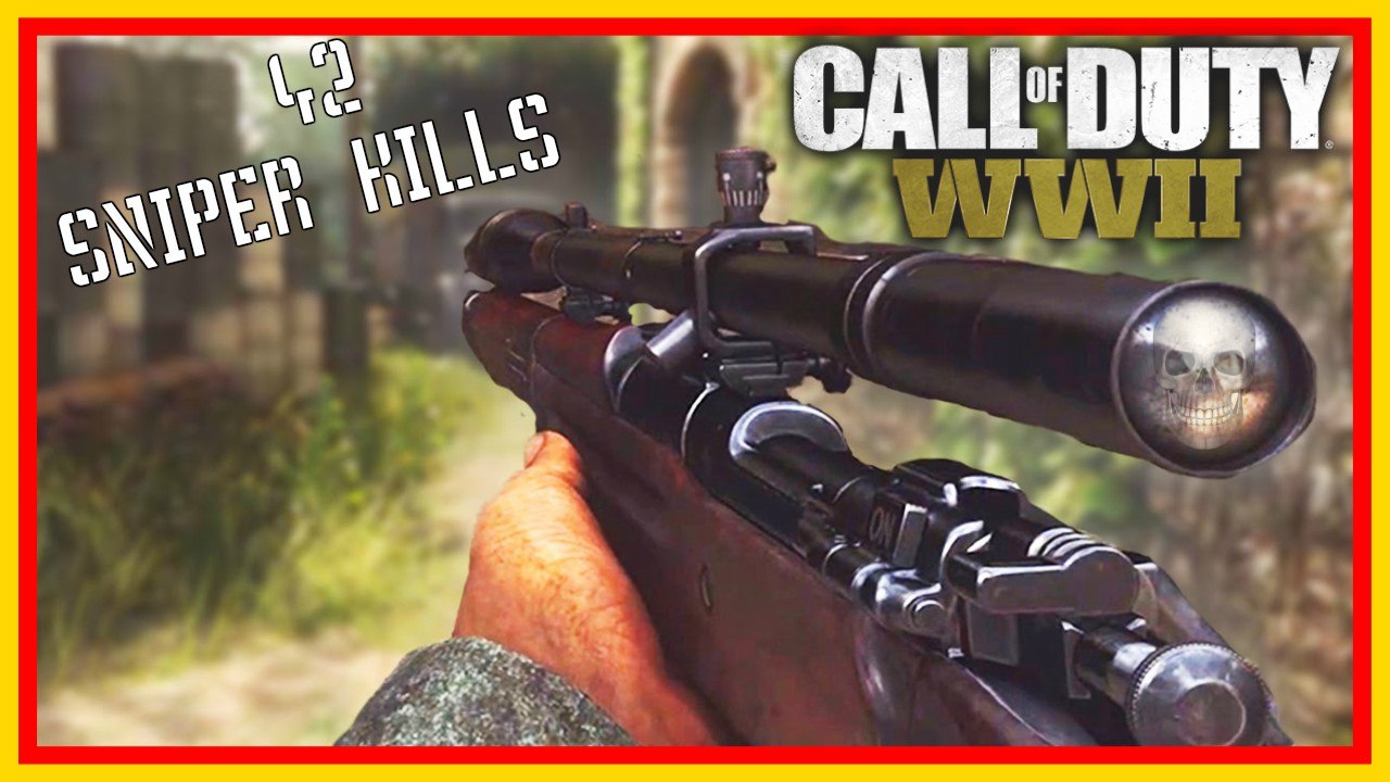 call of duty world war 2 42 kills with m1903 sniper rifle