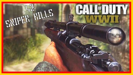 call of duty world war 2 42 kills with m1903 sniper rifle