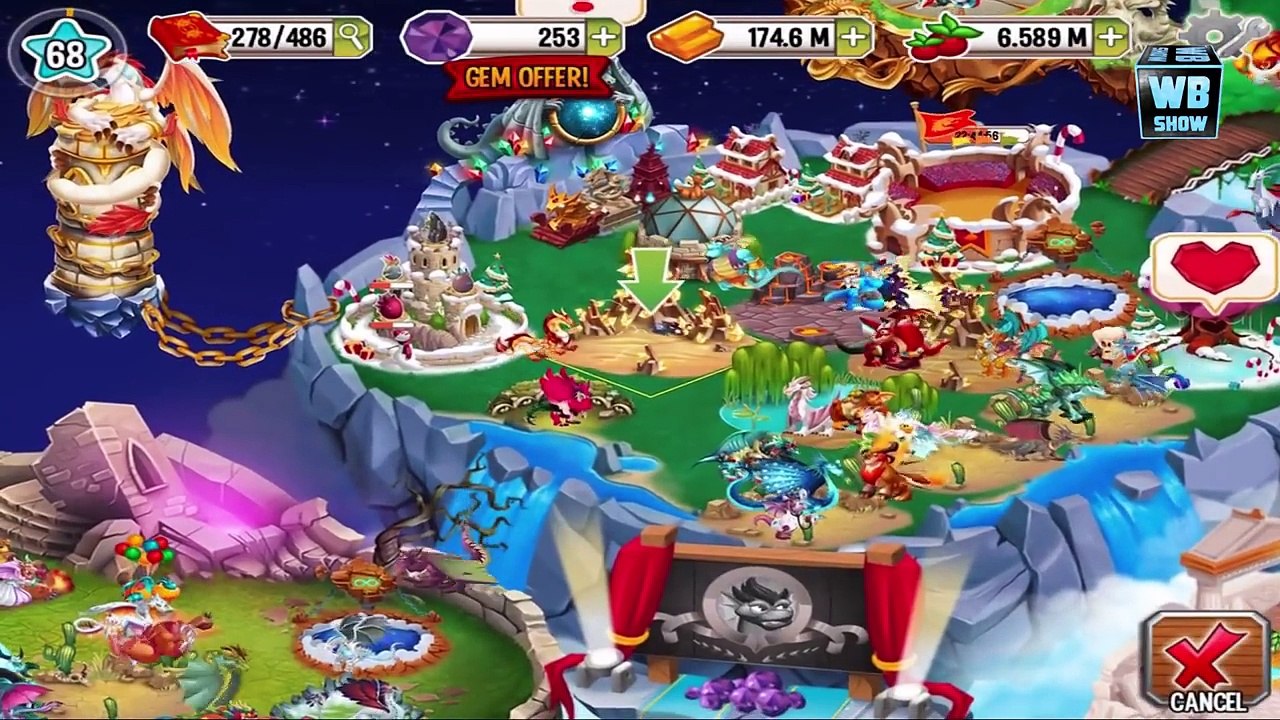 Dragon City: FREE CHRISTMAS DRAGON! GOLEM DRAGON!