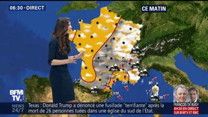 Tải video: Météo:  quatre départements placés en alerte orange pour vents violents ce lundi