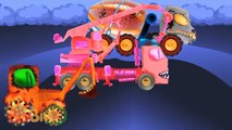 Big Truck | Learn Street Vehicles for Children | Scary Monster Truck | Dump Army Oil Tank| BinBin Tv
