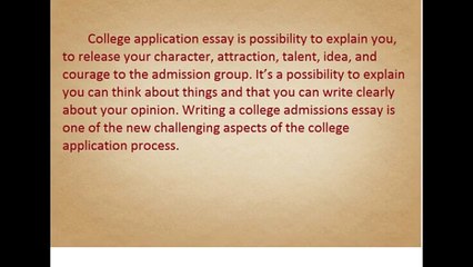 How to write a long college application essay