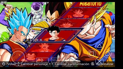 Dragon ball shin budokai 4! Para PPPSSPP Personajes de Dragon ball super