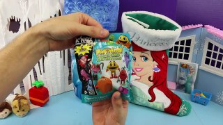 Surprise Christmas Stockings of Disney Frozen Elsa and Anna with Little Mermaid Ariel Blind Bag Toys