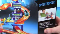 HOT WHEELS Speedtropolis City 3 Level Track Playset! NEW 2016 HOT WHEELS TOY! SPIRAL RAMP