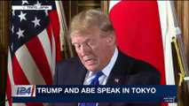 i24NEWS DESK | Trump and Abe speak in Tokyo | Monday, November 6th 2017