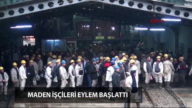 Maden işçileri ocaktan çıkmama eylemi başlattı