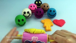 Playdough Smiley Face with Play Doh Doc McStuffins Molds Fun and Creative