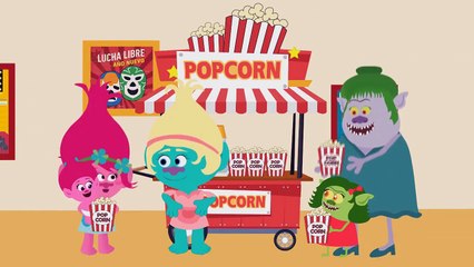 Trolls & Bergen Family Get Stuck in Elevator at Cinema Baby Troll Crying Finger Family