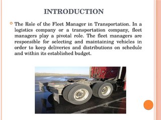 Paul Woodward Timmins - Benefits for Fleet Managers In Transportation