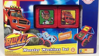 BLAZE and the Monster Machines MAGFORMERS Learn SHAPES and COUNTING Magnets || Keiths Toy Box