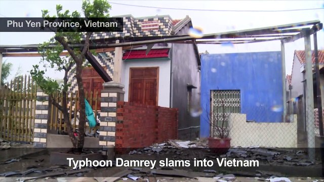 Dozens dead as Typhoon Damrey batters Vietnam