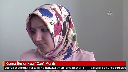 Kızına İkinci Kez "Can" Verdi