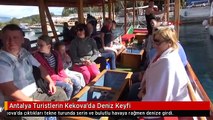 Antalya Turistlerin Kekova'da Deniz Keyfi