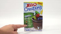 Jell-O Creations Dessert Kit Oreo Dirt Cups Worms & Snails Gummy Candy