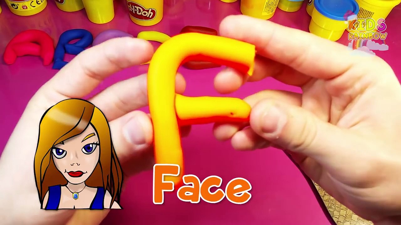 ABCDE Alphabet Letters ABCD Colors English ABC Song Game Clay Play Doh