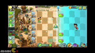 Plants Vs Zombies 2: Its About Time ALL Plants New COSTUME Big Wave Beach Gameplay