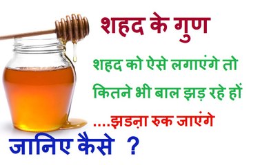 How use honey for Hair Loss | शहद झड़ते बालों के लिए अमृत