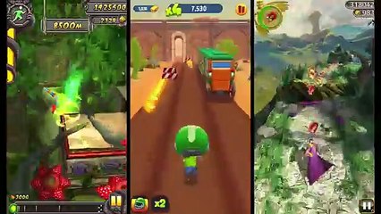 Temple Run 2 Lost Jungle VS Talking Tom Gold Run VS Temple Run: Oz - Endless Run Android Gameplay