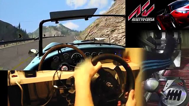 Lake Louise V1.6 + Shelby Cobra - Assetto Corsa, Steering Wheel gameplay t500rs. Full HD new
