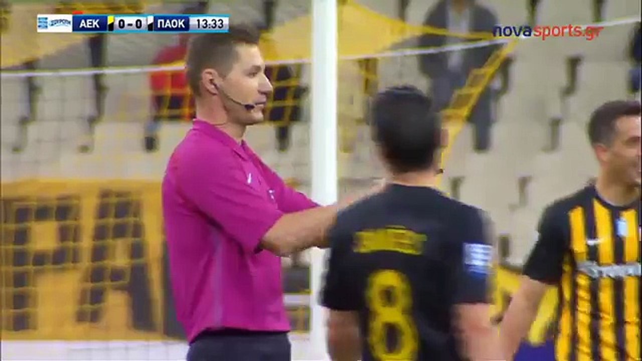 Diego Biseswar atıldı! AEK - PAOK maçı karıştı!