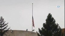 ABD Büyükelçiliği'nde Bayraklar Yarıya İndirildi