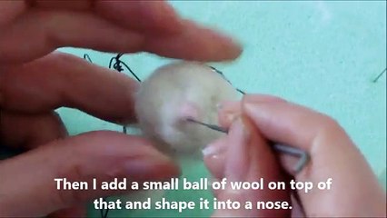Needle Felt Tutorial Cat / Kitten PART 1 THE HEAD - The Wishing Shed - Beginner