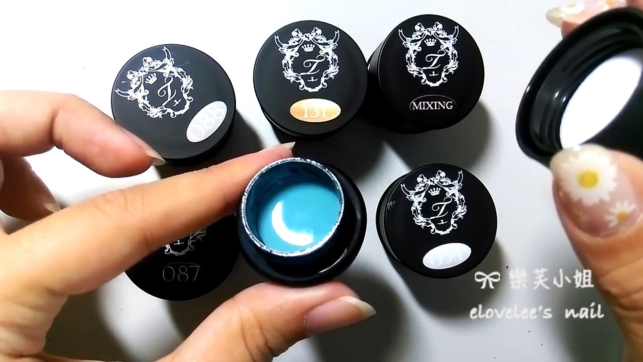 WHITE x BLUE藍白色系暈染