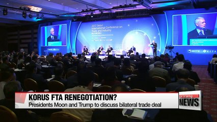 Former WTO chairman says it is the "worst time to discuss KORUS FTA renegotiation "