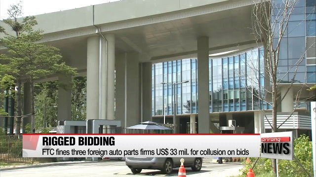 FTC fines three foreign auto parts firms US$33 mil. for collusion on bids