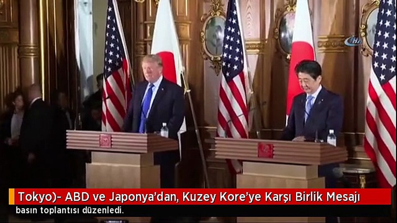 Tokyo)- ABD ve Japonya'dan, Kuzey Kore'ye Karşı Birlik Mesajı