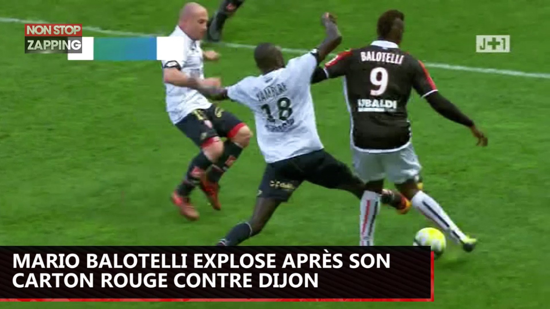 Mario Balotelli explose après son carton rouge et fracasse les arbitres  français (Vidéo) - Vidéo Dailymotion