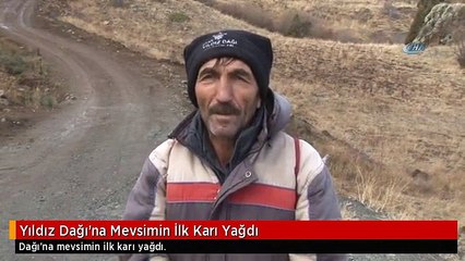 Yıldız Dağı'na Mevsimin İlk Karı Yağdı