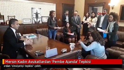 Mersin Kadın Avukatlardan 'Pembe Ajanda' Tepkisi