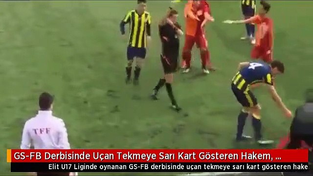 GS-FB Derbisinde Uçan Tekmeye Sarı Kart Gösteren Hakem, Özür Diledi