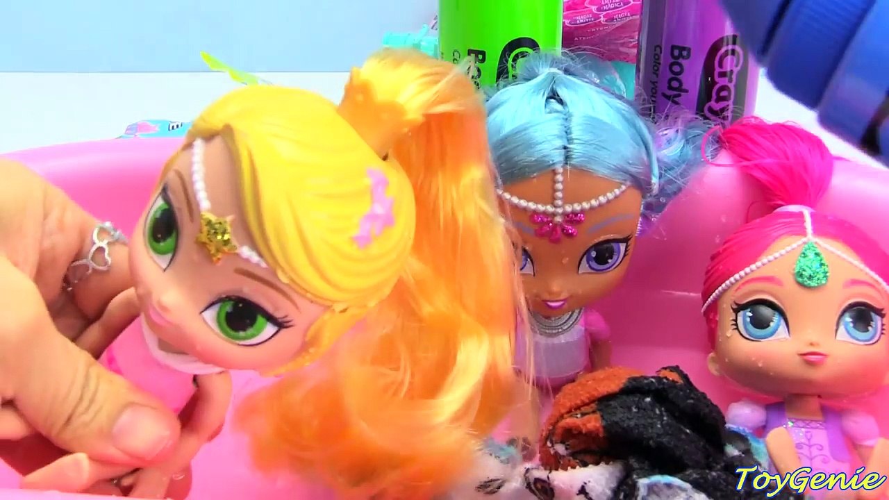 Shimmer and Shine Bath Time Fun and Surprises Learn Colors