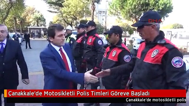 Çanakkale'de Motosikletli Polis Timleri Göreve Başladı
