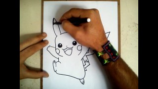 COMO DIBUJAR A PIKACHU / how to draw pikachu - pokemon