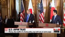 North Korea threat tops agenda at U.S.-Japan summit talks