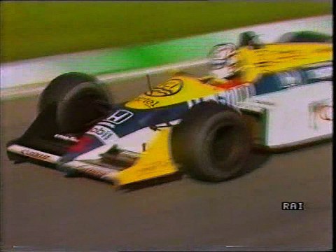 Gran Premio d'Austria 1987: Sosta di A. Senna e ritiro di De Cesaris