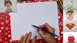 How to Draw Spot from The Good Dinosaur Step by Step