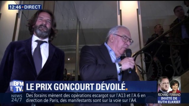 Le Goncourt est attribué à Eric Vuillard pour L'ordre du jour . Le Renaudot revient à Olivier Guez pour La disparition de Joseph Menguele