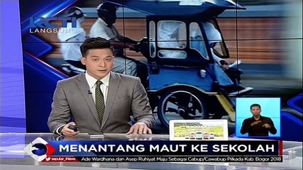 Satu Becak Motor Ditumpangi 15 Siswa