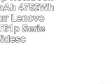 MTEC Laptop Notebook Akku 4400mAh  4752Wh 108111V für Lenovo ThinkPad T61p Serie 141